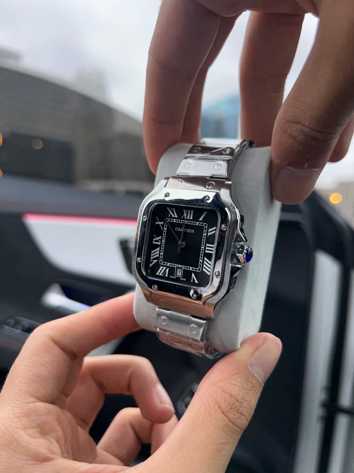 CARTIER SANTOS NOIRE