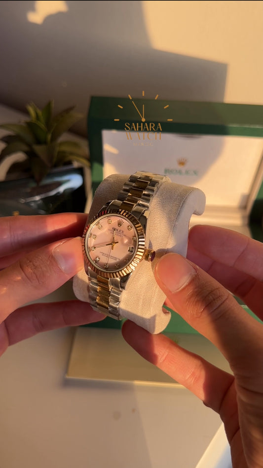ROLEX 2 COLORS TABLEAU ROSE AVEC PACKAGING COMPLET